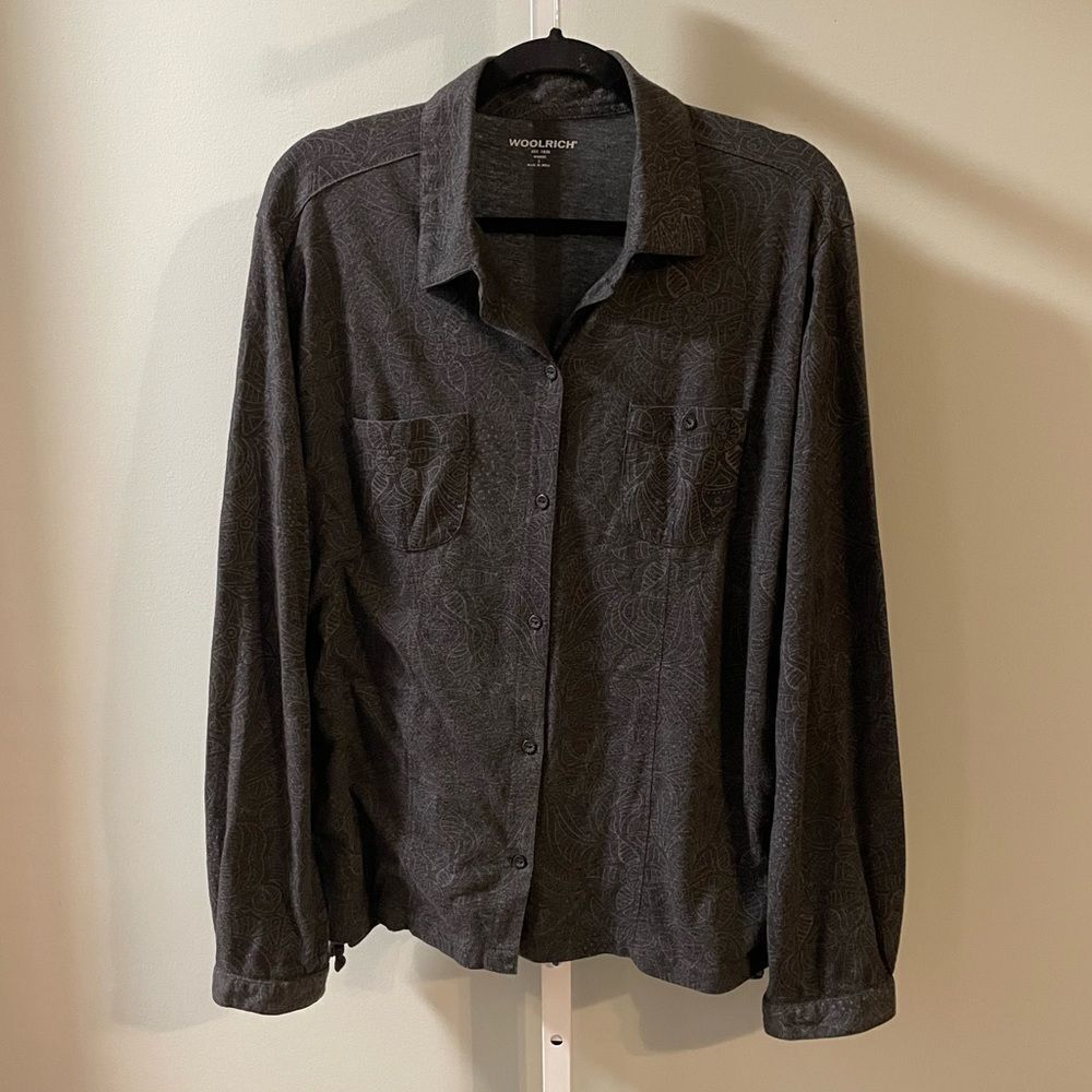 Woolrich Button Down Double Pocket Long Sleeve Sh… - image 1